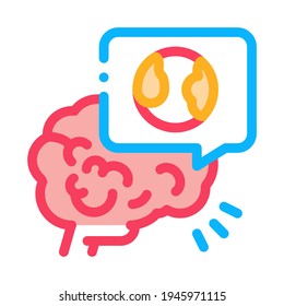 stroke due atherosclerosis color icon vector. stroke due atherosclerosis sign. isolated symbol illustration