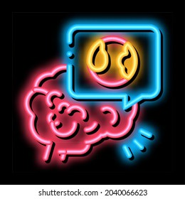 stroke due atherosclerosis neon light sign vector. Glowing bright icon stroke due atherosclerosis sign. transparent symbol illustration