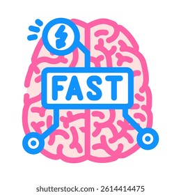 stroke evaluation color icon vector. stroke evaluation sign. isolated symbol illustration