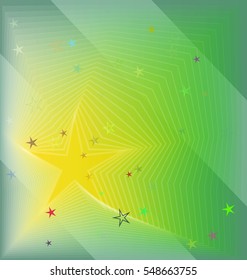 stroke of fashionable party, several system into star.