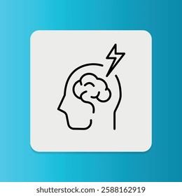 Stroke icon. Editable stroke. Vector illustration