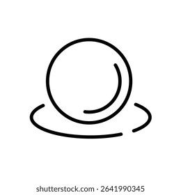 Stroke icon of Globe Representing Worldwide Connectivity, Global Communication, Internet Access, Digital Mapping, and International Networking in Modern UI Design