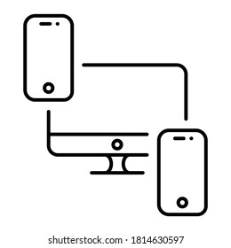 Icono de línea de trazo ilustración vectorial foto