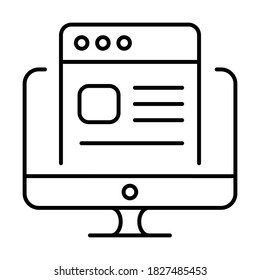 Stroke line icon vector illustration photo