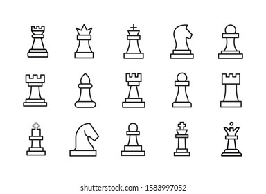 Vetor 2D jogo de xadrez - peças download gratuito