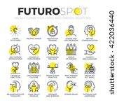 Stroke line icons set of well being human life, conscious living with friends. Modern flat pictogram concept. Premium quality outline symbol collection. Simple vector material design of web graphics.