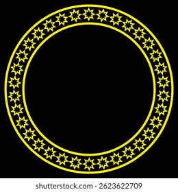 stroke line star frame border