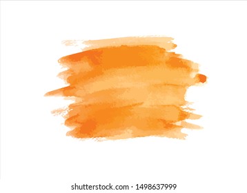 stroke orange watercolor.vector creative illustration.