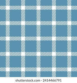 Stroke pattern vector textile, multicultural tartan seamless plaid. Craft check texture fabric background in cyan and white color.
