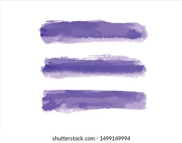 stroke set purple watercolor.graffiti creative illustration image