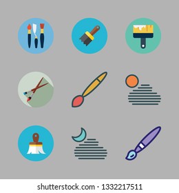 stroke vector icon set
