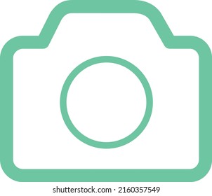 icono de la cámara conceptual de estilo resaltado verde