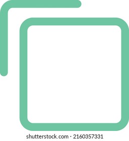 stroked outlined style conceptual copy files icon 