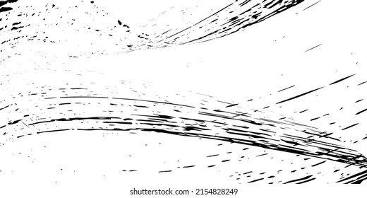Strokes in different directions of black paint on a white background. Graffiti element. Design template for the design of banners, posters, booklets, covers, magazines. EPS 10