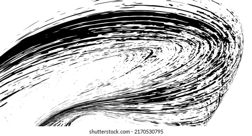 Strokes in different directions of black paint on a white background. Graffiti element. Design template for the design of banners, posters, booklets, covers, magazines. EPS 10