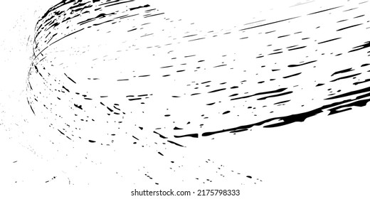Strokes in different directions of black paint on a white background. Graffiti element. Design template for the design of banners, posters, booklets, covers, magazines. EPS 10