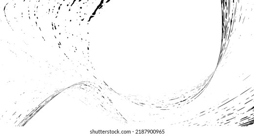 Strokes in different directions of black paint on a white background. Graffiti element. Design template for the design of banners, posters, booklets, covers, magazines. EPS 10