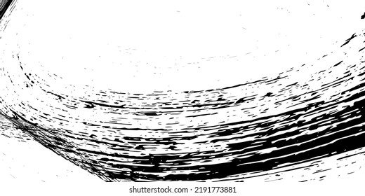 Strokes in different directions of black paint on a white background. Graffiti element. Design template for the design of banners, posters, booklets, covers, magazines. EPS 10