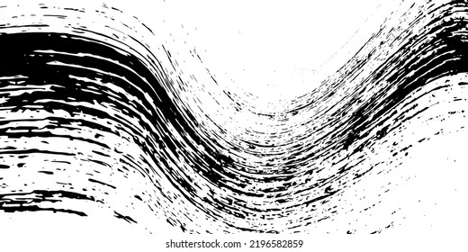 Strokes in different directions of black paint on a white background. Graffiti element. Design template for the design of banners, posters, booklets, covers, magazines. EPS 10