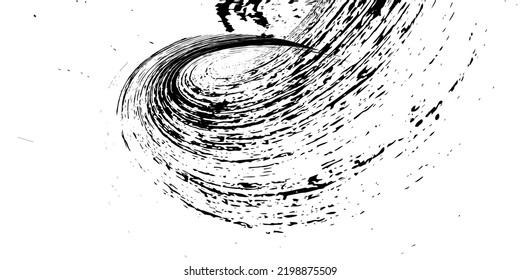 Strokes in different directions of black paint on a white background. Graffiti element. Design template for the design of banners, posters, booklets, covers, magazines. EPS 10