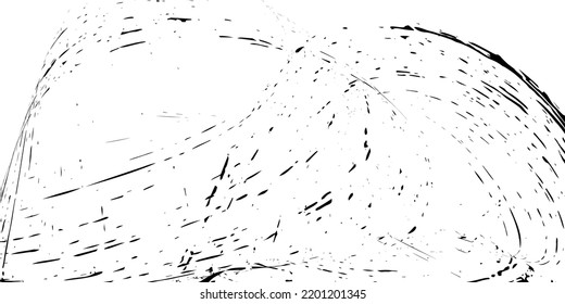 Strokes in different directions of black paint on a white background. Graffiti element. Design template for the design of banners, posters, booklets, covers, magazines. EPS 10	