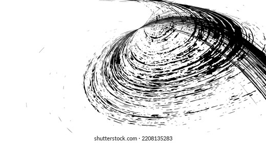 Strokes in different directions of black paint on a white background. Graffiti element. Design template for the design of banners, posters, booklets, covers, magazines. EPS 10