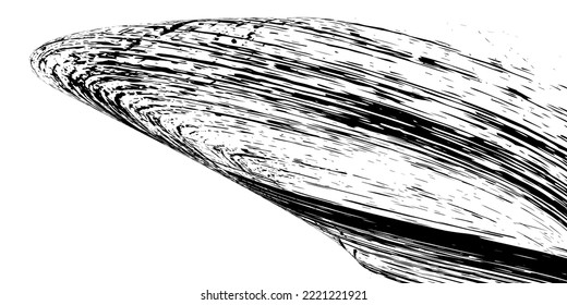 Strokes in different directions of black paint on a white background. Graffiti element. Design template for the design of banners, posters, booklets, covers, magazines. EPS 10