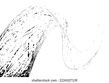 Strokes in different directions of black paint on a white background. Graffiti element. Design template for the design of banners, posters, booklets, covers, magazines. EPS 10