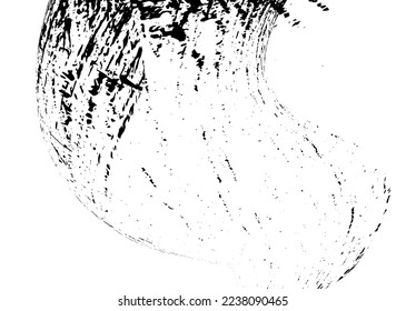 Strokes in different directions of black paint on a white background. Graffiti element. Design template for the design of banners, posters, booklets, covers, magazines. EPS 10