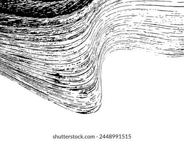 Strokes in different directions of black paint on a white background. Graffiti element. Design template for the design of banners, posters, booklets, covers, magazines. EPS 10