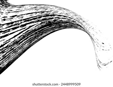 Strokes in different directions of black paint on a white background. Graffiti element. Design template for the design of banners, posters, booklets, covers, magazines. EPS 10