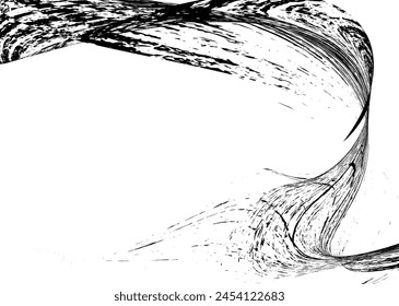 Strokes in different directions of black paint on a white background. Graffiti element. Design template for the design of banners, posters, booklets, covers, magazines. EPS 10