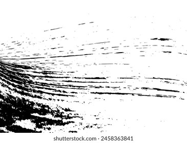 Strokes in different directions of black paint on a white background. Graffiti element. Design template for the design of banners, posters, booklets, covers, magazines. EPS 10