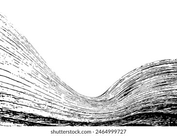 Strokes in different directions of black paint on a white background. Graffiti element. Design template for the design of banners, posters, booklets, covers, magazines. EPS 10