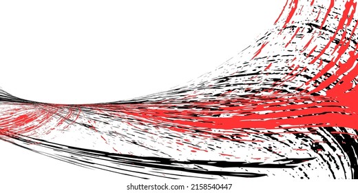 Schlagt in verschiedene Richtungen mit schwarz-roter Farbe auf weißem Hintergrund. Graffiti-Element. Design-Vorlage für das Design von Bannern, Plakaten, Broschüren, Covers, Magazinen. EPS10
