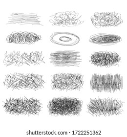 Scratch Lines Texture Pencil Pen Handwriting Stock Vector (Royalty Free ...