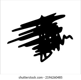 Strokes, hatching, grid. Black and white sketch, logo, clipart, icon, icon, template. Isolated object on a white background. Vector image.