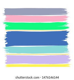 Вrush strokes on a white background