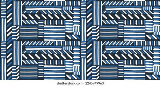 Golpes de pintura alineados en filas. La impresión y la decoración son impecables. Adecuado para textiles y embalaje, impresión sin fisuras.

