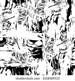 The strokes of paint. Seamless decorative vector background with abstract pattern. 