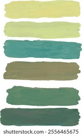 strokes shapes palete and colors hand drawn watercolour clipart