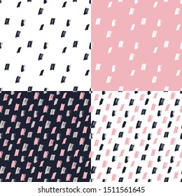 Strokes. Vector illustration of seamless pattern.