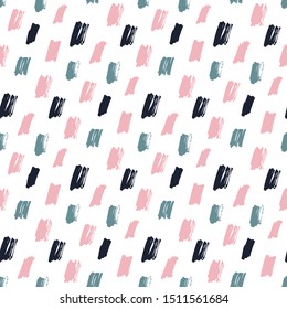 Strokes. Vector illustration of seamless pattern.