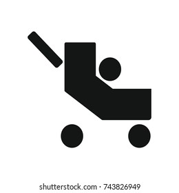 stroller baby icon