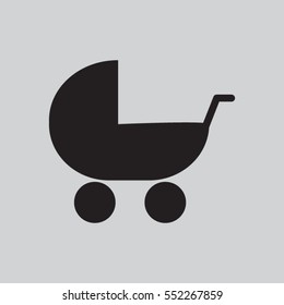 stroller, baby, icon, vector illustration eps10
