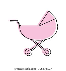 stroller baby related icon image 