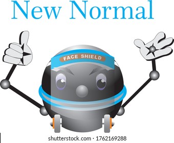 The stroller character welcomes new normal conditions with a new attribute, face shield.
I hope you like this design.