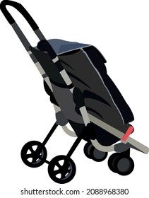 stroller for food shopping -