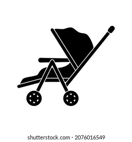 stroller icon design template vector isolated illustration