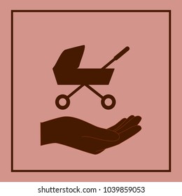 stroller icon symbol